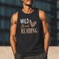 Wild About Reading Teacher Books Reader Lovers Leopard Zebra Men Tank Top