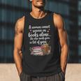 Woman Cannot Survive On Books Alone She Also Needs Yarn Men Tank Top Woman Cannot Survive On Books Alone She Also Needs Yarn Men Tank Top
