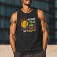Women's Girls Softball Play Like A Girl Comic Book Pop Art Men Tank Top