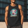 Women's Readsolotl Kawaii Axolotl Reading Book Lover Men Tank Top