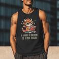 In World Of Bookworms Be Book Dragon Cute Women Kids Men Men Tank Top