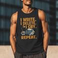 I Write Book Writer Author Book Writing Novelist Men Tank Top