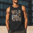 Zoo Animals Wild About Reading Books Reader Lover Librarian Men Tank Top