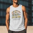 Abibliophobia Wildflower Reading Bookworm Book Reader Men Tank Top