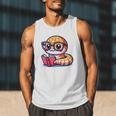 Adorable Book Lover Rattlesnake With Reading Glasses Cute Men Tank Top Adorable Book Lover Rattlesnake With Reading Glasses Cute Men Tank Top
