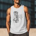 Alice Adventures Wonderland Vintage Book Quote Lewis Carrol Men Tank Top