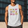 Apple Coquette Bow Books First Day Of School Back To School Men Tank Top