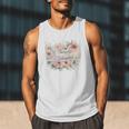 Barely Tolerable Book Floral Bookworm Lover Bookish Premium Men Tank Top