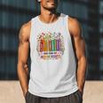 Boho Floral Book Big Fan Of Human Rights Liberal Protest Men Tank Top