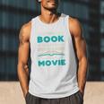 The Book Was Better Than The Movie Literary Library Bookworm Premium Tri-Blend Men Tank Top