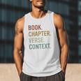 Book Chapter Verse Christian Bible Reformed Theology Men Tank Top Book Chapter Verse Christian Bible Reformed Theology Men Tank Top