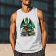 Book Dragon Reading Books Men Tank Top Book Dragon Reading Books Men Tank Top