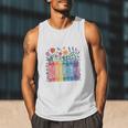 Book Flower Radicalized By Basic Decency Feminist Leftist Men Tank Top