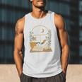 Book Lover Moonlight Reading Scene Night Men Tank Top