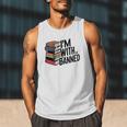 Book Lovers Im With The Banned Books For Reading Librarian Men Tank Top