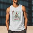 All Booked For Christmas Book Xmas Tree Coquette Bow Lights Men Tank Top