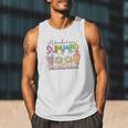 All Booked For Summer Reading Beach Floral Bookish Book Girl Men Tank Top