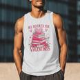All Booked For Valentine Books Lover Teacher Floral Men Tank Top