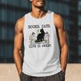 Books Cats Life Is Sweet Cat Book Lover Men Women Teen Men Tank Top