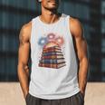 Books Fireworks 4th Of July Bookworm Patriotic Reader Men Tank Top Books Fireworks 4th Of July Bookworm Patriotic Reader Men Tank Top