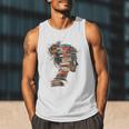 Books Lover Women Art Colorful Drawing Graphic Books Men Tank Top