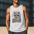 Booktrovert Raccoon Reading And Coffee For Book Lover Men Tank Top Booktrovert Raccoon Reading And Coffee For Book Lover Men Tank Top