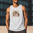 Booktrovert Vintage Wildflowers Books For Book Lovers Men Tank Top