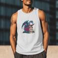Bookworm Please I'm A Book Dragon Blue Dragon Men Tank Top