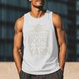 Cats Books And Yarn Crocheter Crocheting Men Tank Top