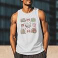 Christmas Book Lover Reading Reader Men Women Kids Xmas Men Tank Top