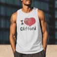 Clifford The Big Red Dog I Heart Clifford Childrens Books Men Tank Top Clifford The Big Red Dog I Heart Clifford Childrens Books Men Tank Top