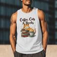 Coffee Cats And Books Lover For Women & Girls Coffee Men Tank Top Coffee Cats And Books Lover For Women & Girls Coffee Men Tank Top