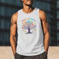 Color Our World Summer Reading Program 2025 Trippy Book Tree Men Tank Top Color Our World Summer Reading Program 2025 Trippy Book Tree Men Tank Top