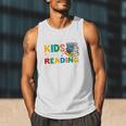 All The-Cool Kids Are Reading Teacher Book Lover Librarian Premium Men Tank Top