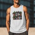 Cosy Sloth In Bookshelf With Plants Men Tank Top Cosy Sloth In Bookshelf With Plants Men Tank Top