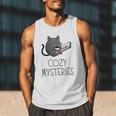 Cozy Mysteries Coffee And Novel For Book Lovers Men Tank Top