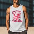 Cupid's Favorite Teacher Valentines Day Heart Book Lover Men Tank Top
