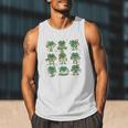 Cute Shamrock Reading Books St Patrick's Day Teacher Reading Men Tank Top Cute Shamrock Reading Books St Patrick's Day Teacher Reading Men Tank Top