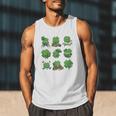 Cute Shamrock Reading St Patricks Day Teacher Book Lovers Men Tank Top Cute Shamrock Reading St Patricks Day Teacher Book Lovers Men Tank Top