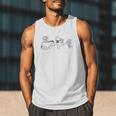 Disney Winnie The Pooh Eeyore Pooh & Piglet Carrying Books Men Tank Top