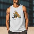 Dog Cooking The Books Men Tank Top