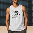 Dogs Books Naps Lovers Men Tank Top