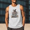 Dragon Hoard Of Books Reading Lover Cute Art Men Tank Top