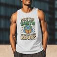 Earth Day Save Earth It´s Only Planet With Books Reader Men Tank Top