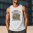 Easily Distracted By Cats And Books Vintage Men Tank Top Easily Distracted By Cats And Books Vintage Men Tank Top