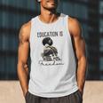 Education Is Freedom Teacher Women Books Black History Men Tank Top