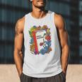 Equal Rights Book Flower Resist Feminist LGBTQ Floral Men Tank Top