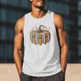 Fall Book Pumpkin Fall Librarians Bookworm Teachers Students Men Tank Top