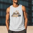 Freadom Anti Banned Books Lovers Reading Librarian Bookworm Men Tank Top