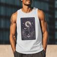 High Priestess Tarot Art Celestial Mystic Book Lover Men Tank Top